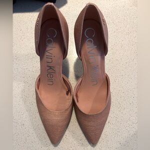 Calvin Klein Blush Pointed Heels